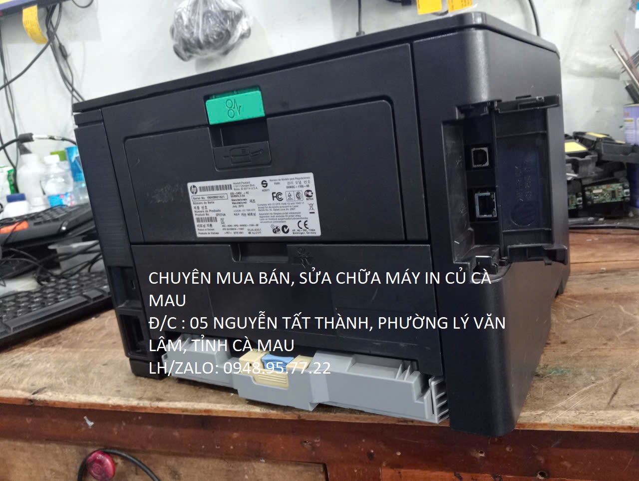 sửa chữa máy in củ cà mau