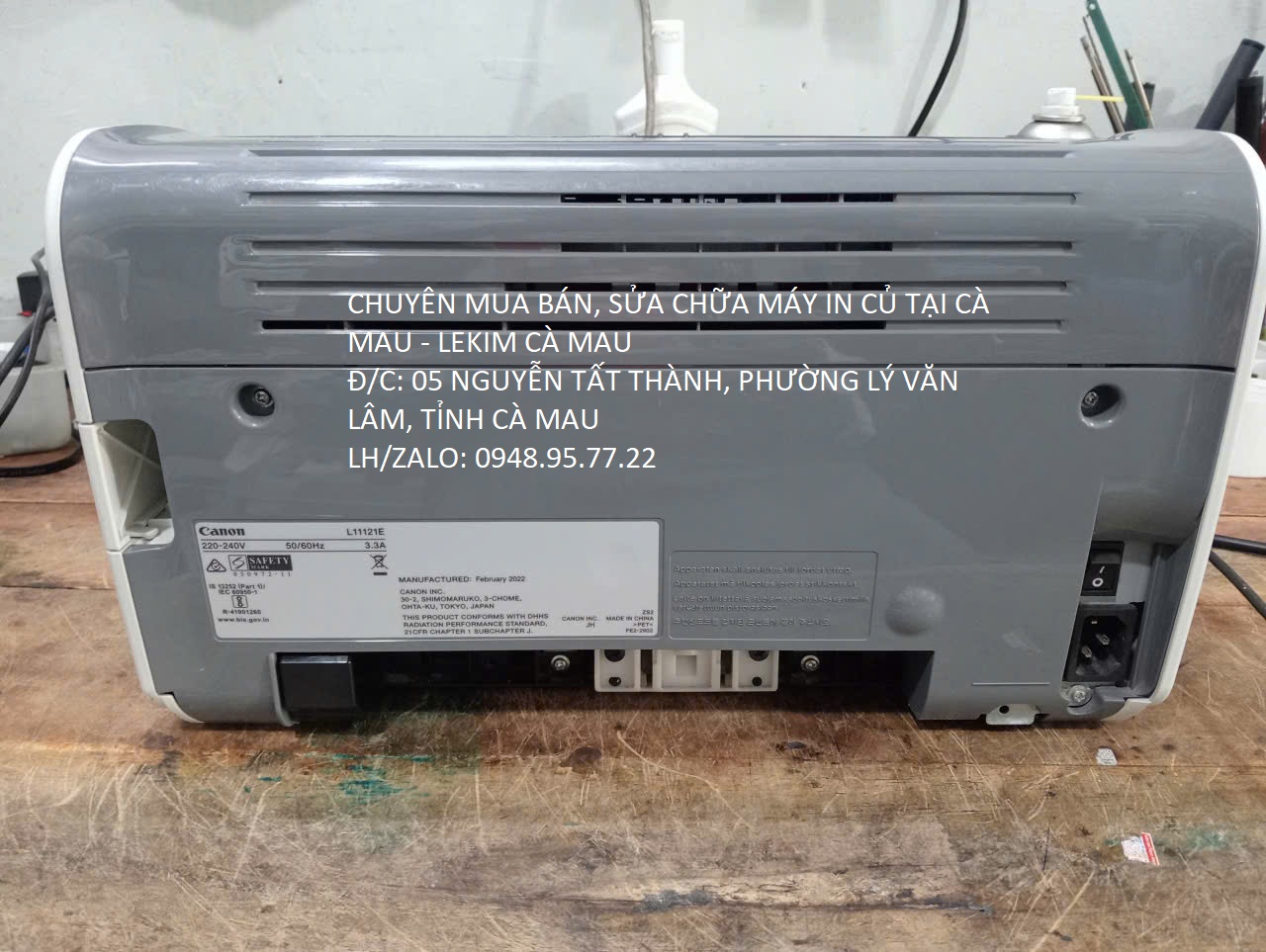 sửa chữa máy in củ tại cà mau